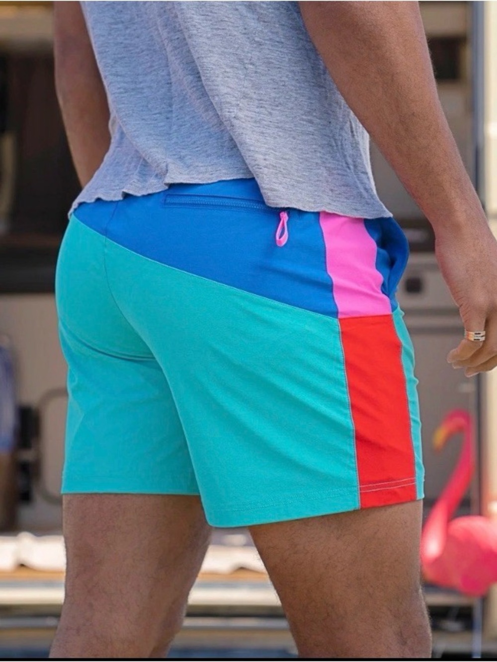 Chubbies Mens The Run It Backs Tracksuit XXL Color Block Shorts  5.5” Inseam